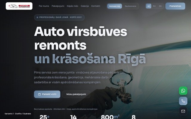 Screenshot of the delivered site — PLINTUSS